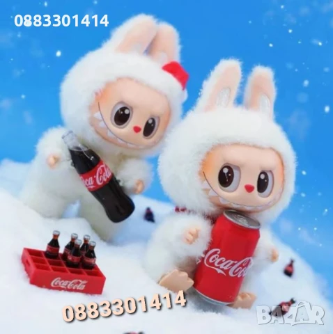 Labubu Coca-Cola Лабубу Кока Кола Кен, снимка 3 - Плюшени играчки - 50899046