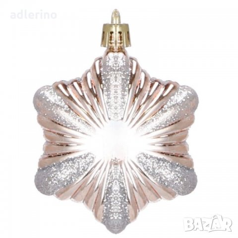 Коледни топки за украса, украса за елха МЕГА, 152 броя, златисто розово, коледна украса, снимка 5 - Декорация за дома - 34160369