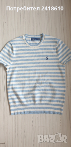 POLO Ralph Lauren Striped Knit Cotton Stretch Womens Size / S НОВО! ОРИГИНАЛ! Дамска Тениска!, снимка 3 - Тениски - 53424591