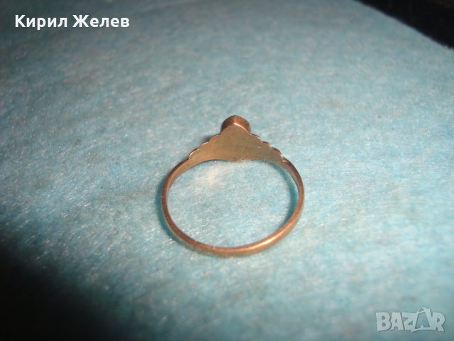 СТАРИНЕН БРОНЗОВ АРТ НУВО ПРЪСТЕН с ЧЕРЕН ОНИКС МАЙСТОРСКА ИЗРАБОТКА РЕТРО ВИНТИДЖ БИЖУ 7193, снимка 10 - Антикварни и старинни предмети - 34839784