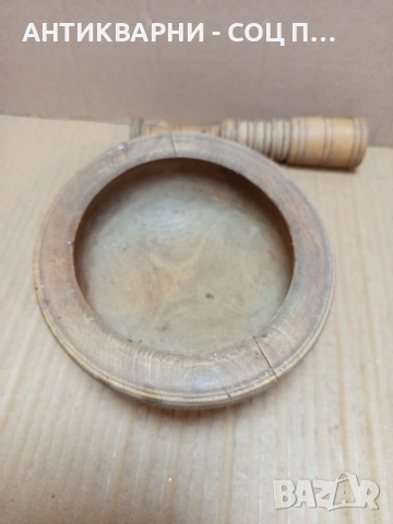 Соц Старо Дървено Хаванче Хаван За Подправки. НОМЕР 776., снимка 7 - Антикварни и старинни предмети - 53585288