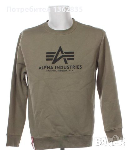 НОВА оригинална зелена фланела блуза ALPHA INDUSTRIES размер L от САЩ, снимка 1 - Блузи - 44400569