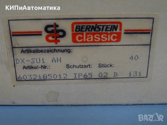 Изключвател краен Bernstein classic DX-SU1 AH limit switch 300VAC, снимка 10 - Резервни части за машини - 51262014