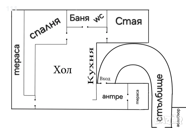 Апартамент, Базар Левски от собственик , снимка 2 - Апартаменти - 53055144
