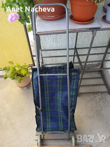 Чанта - торба количка метална за пазаруване, снимка 4 - Чанти - 56152867