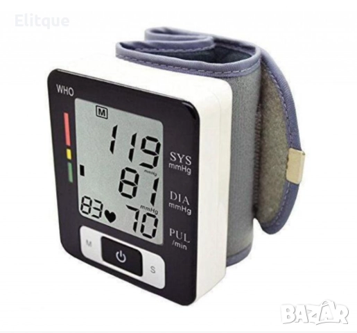 Апарат за кръвно налягане UKC BLPM-29, За китка, LCD дисплей, 3V, Автоматично изключване, снимка 6 - Други - 52832170