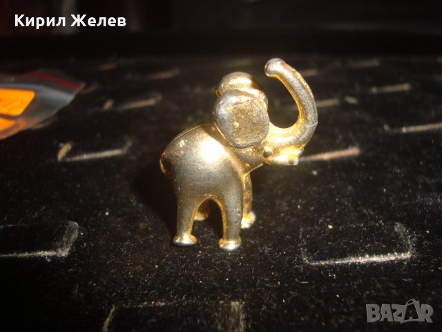 ПОЗЛАТЕНО ОЛОВНО СЛОНЧЕ МИНИ ФИГУРКА МЕТАЛНА СТАТУЕТКА 22717, снимка 7 - Колекции - 34507811