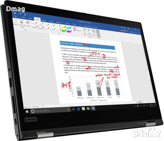 13.3" тъч ThinkPad L13 Yoga / i7-1165G7 /16GB / 1TB SSD, снимка 10 - Лаптопи за работа - 44215789