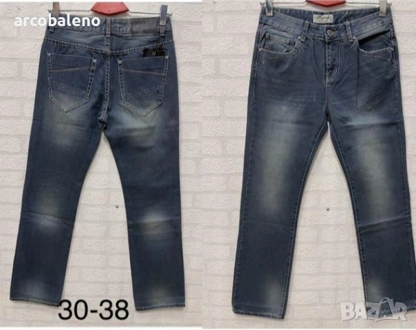 Мъжки дънки с избледнял ефект , снимка 4 - Дънки - 53688201