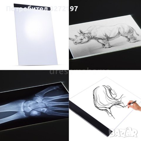 А5 LED екран/табло за рисуване/писане,USB захранване,прекрасно помагало за всеки, снимка 4 - Рисуване и оцветяване - 40952823