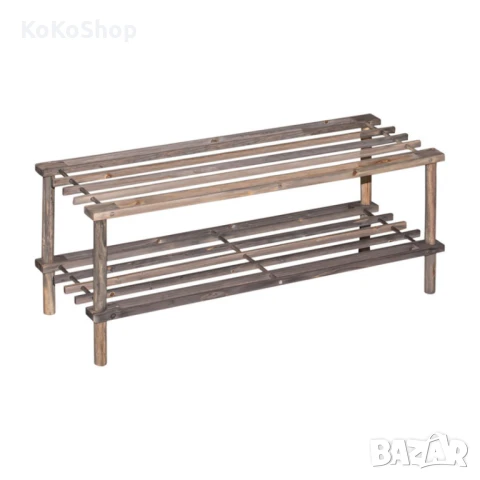 Дървена етажерка за обувки-74х29х26 см. /етажерка за обувки