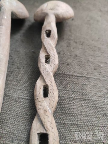 Продавам две стари дървени лъжици, снимка 5 - Антикварни и старинни предмети - 35919253