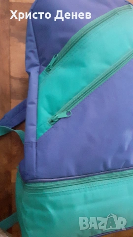 раница много плътна, двойна с изолация между пластовете, стабилен промазан плат, внос от Дания, снимка 5 - Раници - 53151760