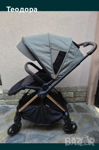 Комбинирана количка 2 в 1 KikkaBoo - Lanah, Army Green, снимка 2 - Детски колички - 49927667