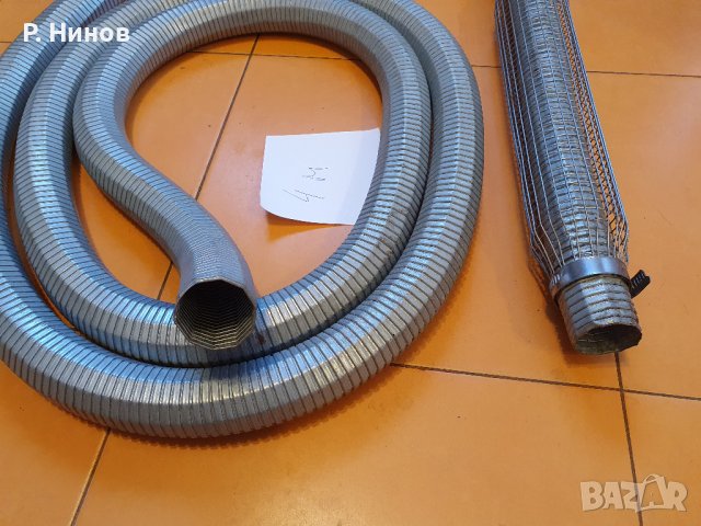 гъвкава метална тръба за изгорели газове фи 40 мм  3 метра, снимка 4 - Други машини и части - 42082713