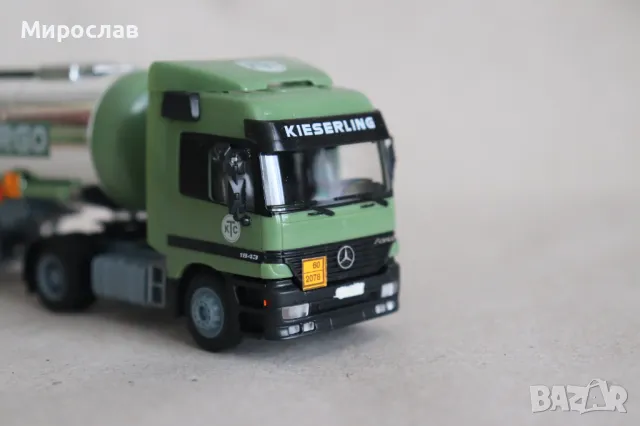 HERPA H0 1/87 MERCEDES ACTROS ЦИСТЕРНА КАМИОН МОДЕЛ TIR, снимка 6 - Колекции - 49633830