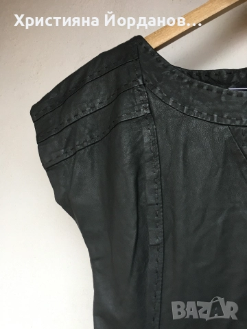 Рокля от естествена кожа , М, снимка 2 - Рокли - 52747780