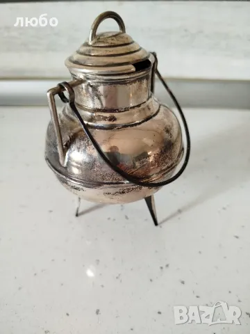 Сребърно Съдче За Вода Сребро 0,925 Вместимост на Течността 250 Милилитра , снимка 3 - Други ценни предмети - 49246001