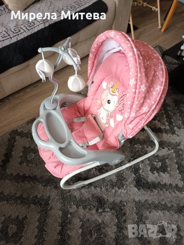 Люлка-шезлонг Lorelli, Dream Time, Rose Velvet Unicorn 