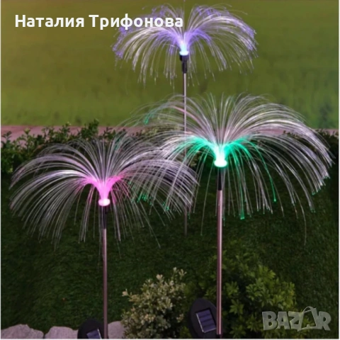 Комплект соларни лампи за градина, снимка 2 - Соларни лампи - 53400076