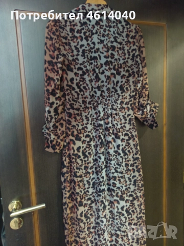 Рокля цвятът леопардов размер S, снимка 4 - Рокли - 52458203