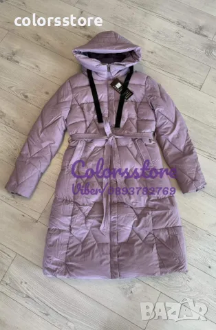 Дълго зимно яке Лилаво-IM44pi, снимка 4 - Якета - 37778243