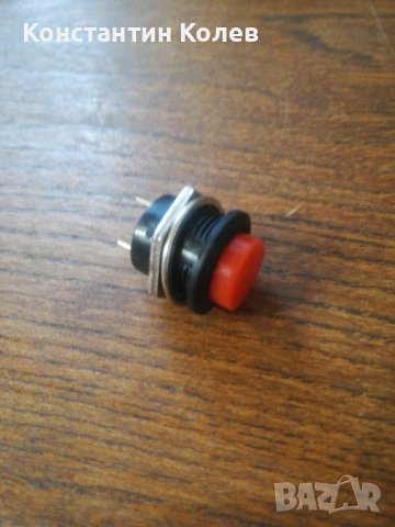 Бутон без задържане, Ф16мм, 250V, 3A