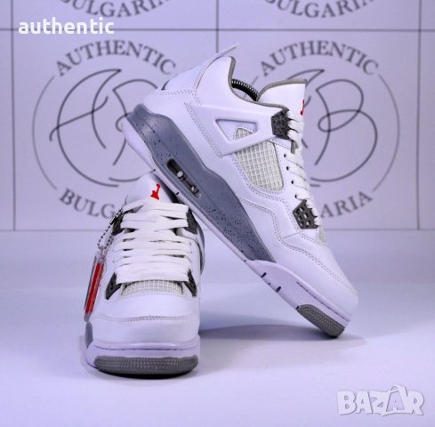 Nike Jordan Retro 4 White Oreo, Taupe Haze, Purple Metallic, снимка 9 - Спортни обувки - 39215114