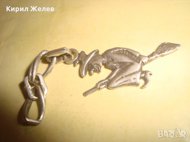 СРЕБЪРНА БАБА ЯГА СТАРА СРЕБЪРНА ФИГУРКА ВИСУЛКА ИЗЦЯЛО РЪЧНА МАЙСТОРСКА АРТ ИЗРАБОТКА УНИКАТ 21915, снимка 17 - Колекции - 34753894