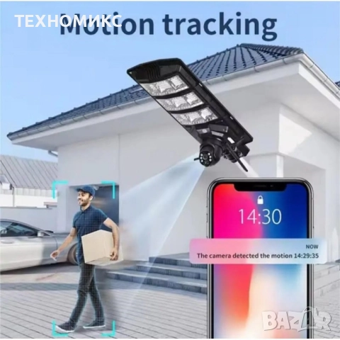 Слънчева улична лампа и охранителна камера за видеонаблюдение Wifi/4G, снимка 11 - Соларни лампи - 51880460