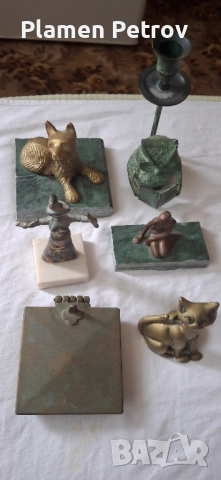 бронзова мечка и др бронзови предмети , снимка 18 - Статуетки - 42142603