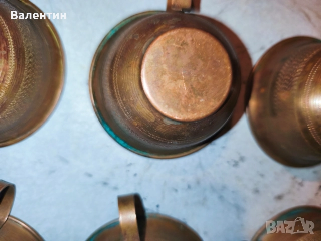 Бакърен сервиз 26, снимка 12 - Антикварни и старинни предмети - 52541384