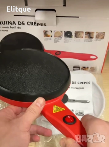 Електрически тиган за палачинки и пролетни рулца TV515