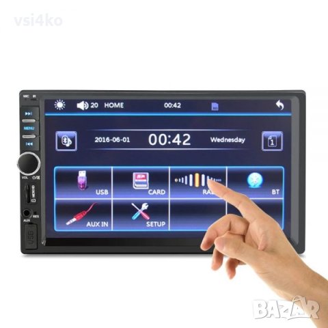 Универсална мултимедия 7 инча за автомобил, снимка 6 - Аксесоари и консумативи - 42590500