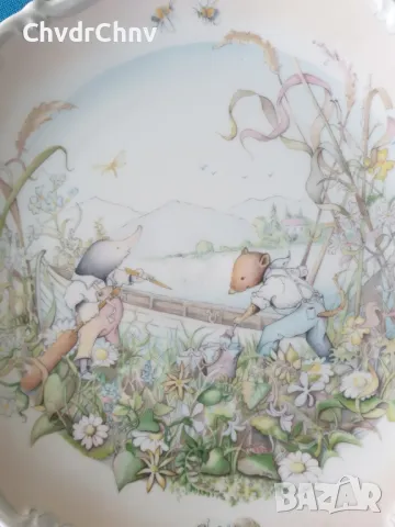 4бр Royal Doulton английска колекционерска декоративна порцеланова чиния-картина/приказки, снимка 4 - Картини - 48899025