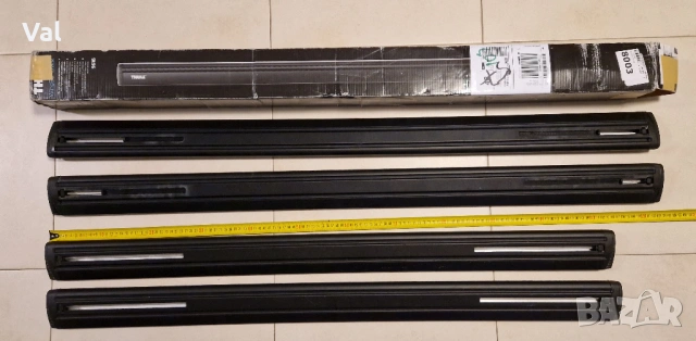 Напречни греди THULE WingBar Black 118cm и 108см, снимка 6 - Аксесоари и консумативи - 53394630
