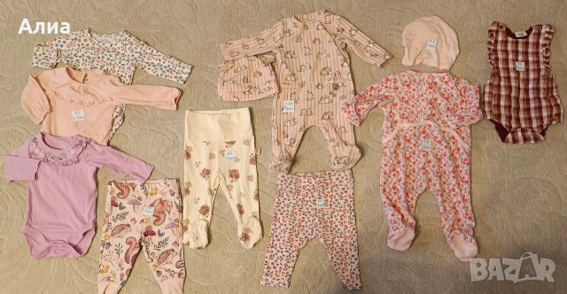 Лот от бодита, клинчета, ританки, гащеризони-21части - намаление, снимка 7 - Комплекти за бебе - 53711611