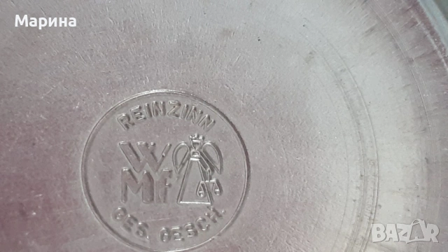 Комплект за вино "Рембрант" от калай Antik*Vintage #117, снимка 16 - Антикварни и старинни предмети - 53094668