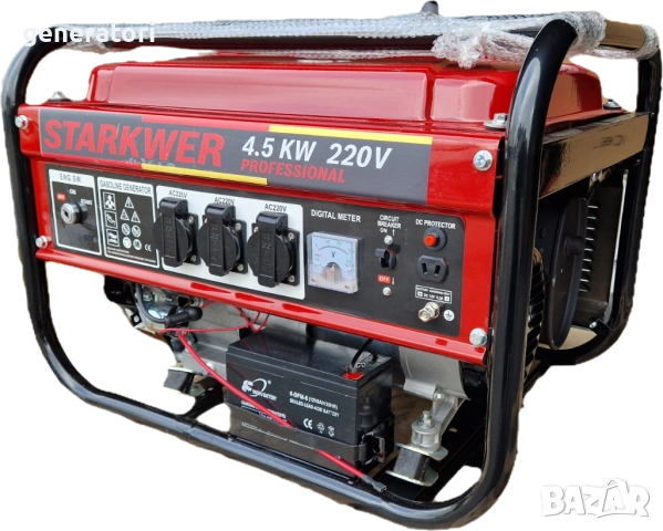 4,5 KW - ГЕНЕРАТОР за ток STARKWER  PROFESSIONAL  Генератори за ток 4,5КВ, снимка 5 - Генератори - 51967115