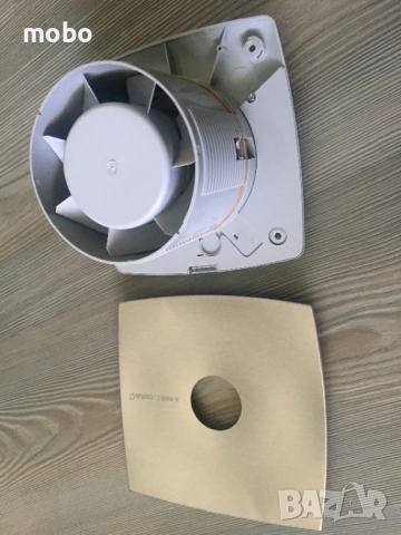 Вентилатор за баня, съвсем нов, модел  X-MART CATA,  ф100, цвят инокс , произведени в Испания , снимка 2 - Вентилатори - 51492887