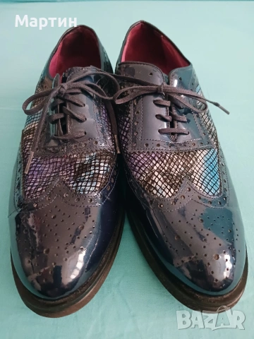 Дамски лачени обувки, снимка 4 - Дамски обувки на ток - 53539365