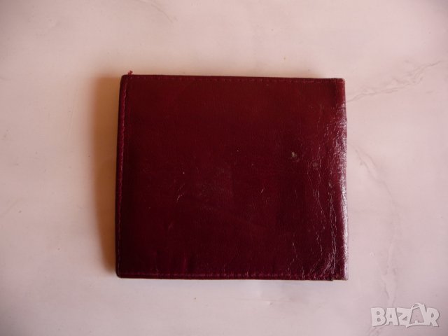 Стар портфейл с калкулатор кожен портмоне за пари карти ретро елка, снимка 3 - Други ценни предмети - 44501080