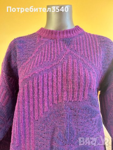 Лилав дамски пуловер, снимка 4 - Блузи с дълъг ръкав и пуловери - 44194707