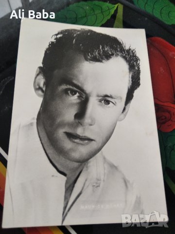 Картичка/снимка френския актьор Морис Роне , снимка 1