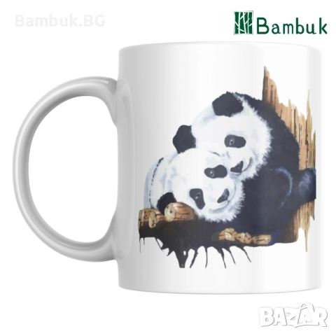 Чаша ,,Keep calm and love pandas”, снимка 2 - Чаши - 52576728