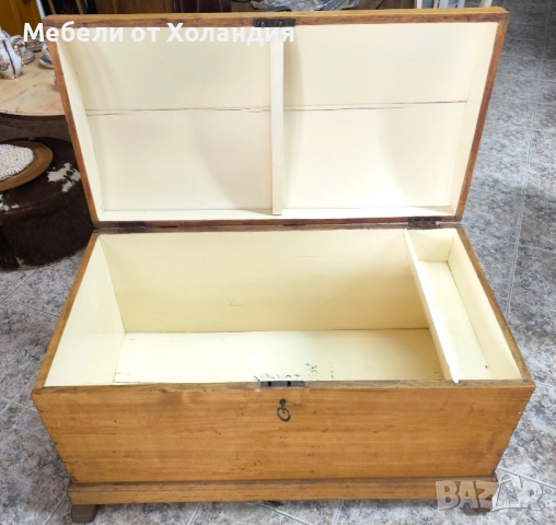 Старинен дървен сандък, снимка 8 - Антикварни и старинни предмети - 52464656