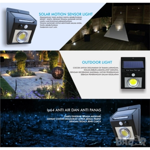 Водоустойчива лампа за градина с LED светлини H LED6, снимка 3 - Други - 52573005