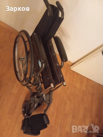 Продавам сгъваема рингова инвалидна количка, снимка 3 - Инвалидни колички - 53504660