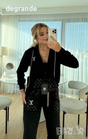 НАМАЛЕН Черен Дамски екип Louis Vuitton, снимка 5 - Спортни екипи - 52668137