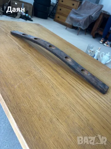 Дървен свещник за 5 чаени свещи 